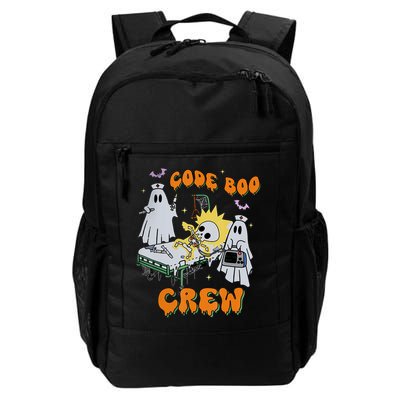 Code Boo Crew Funny Ghost Nurse Halloween Costume Daily Commute Backpack
