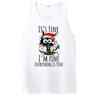 Christmas Black Cat ItS Fine IM Fine Everything Is Fine PosiCharge Competitor Tank