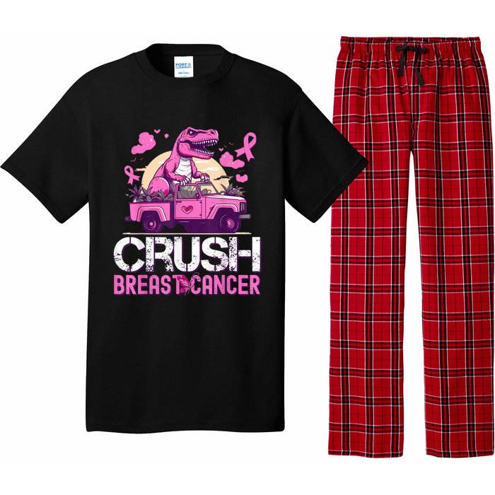 Crush Breast Cancer Awareness Monster Truck Boy Pajama Set