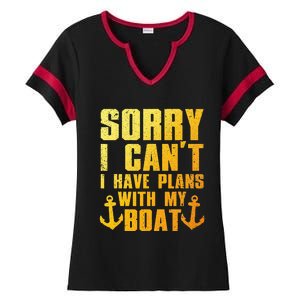 Cool Boat Captain For Pontoon Boat Owners Boating Ladies Halftime Notch Neck Tee