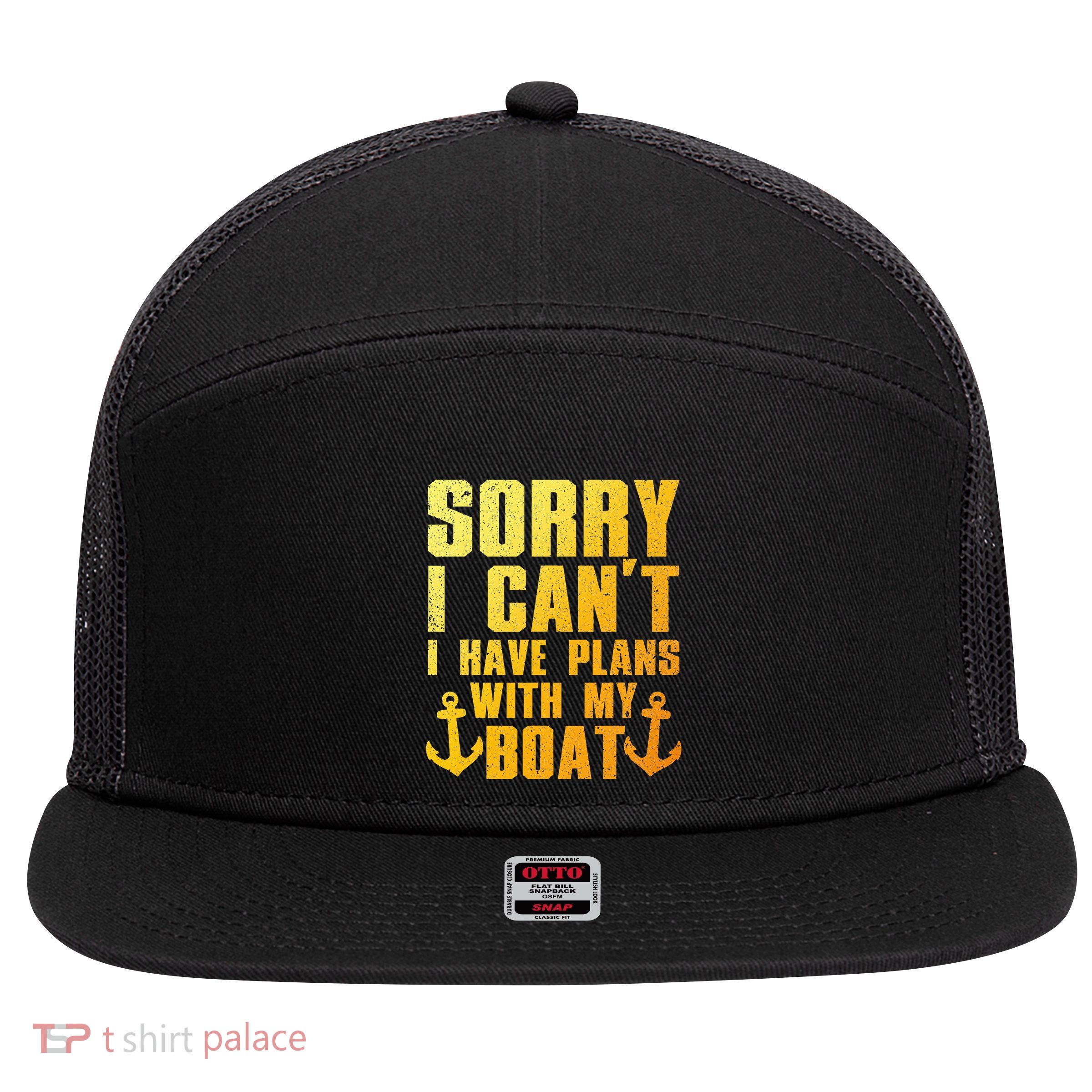 Cool Boat Captain For Pontoon Boat Owners Boating 7 Panel Mesh Trucker Snapback Hat