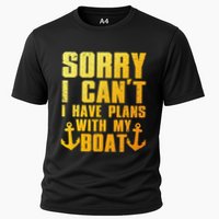 Cool Boat Captain For Pontoon Boat Owners Boating Cooling Performance Crew T-Shirt