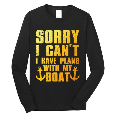 Cool Boat Captain For Pontoon Boat Owners Boating Long Sleeve Shirt