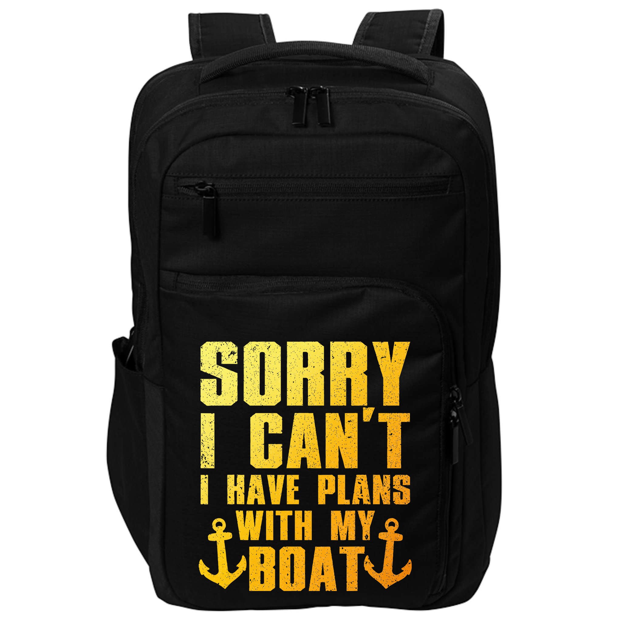 Cool Boat Captain For Pontoon Boat Owners Boating Impact Tech Backpack