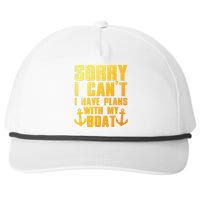 Cool Boat Captain For Pontoon Boat Owners Boating Snapback Five-Panel Rope Hat