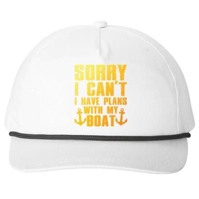 Cool Boat Captain For Pontoon Boat Owners Boating Snapback Five-Panel Rope Hat