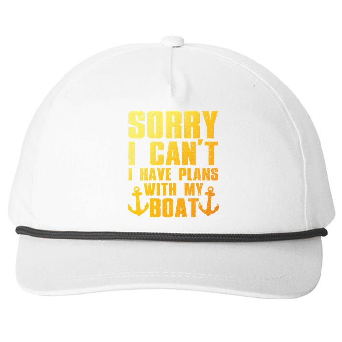 Cool Boat Captain For Pontoon Boat Owners Boating Snapback Five-Panel Rope Hat