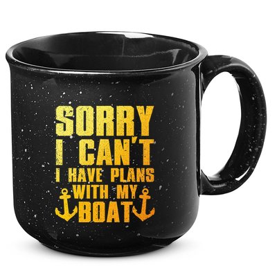 Cool Boat Captain For Pontoon Boat Owners Boating 15oz Campfire Ceramic Mug