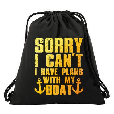 Cool Boat Captain For Pontoon Boat Owners Boating Drawstring Bag