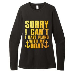 Cool Boat Captain For Pontoon Boat Owners Boating Womens CVC Long Sleeve Shirt