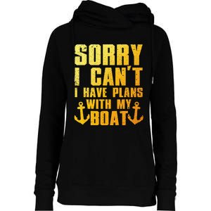 Cool Boat Captain For Pontoon Boat Owners Boating Womens Funnel Neck Pullover Hood