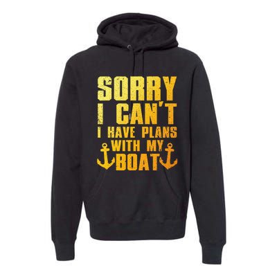 Cool Boat Captain For Pontoon Boat Owners Boating Premium Hoodie