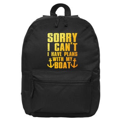 Cool Boat Captain For Pontoon Boat Owners Boating 16 in Basic Backpack