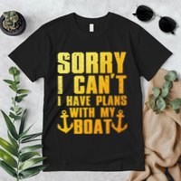 Cool Boat Captain For Pontoon Boat Owners Boating Premium T-Shirt