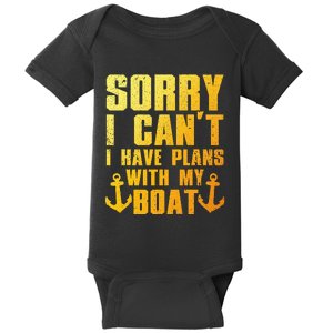 Cool Boat Captain For Pontoon Boat Owners Boating Baby Bodysuit