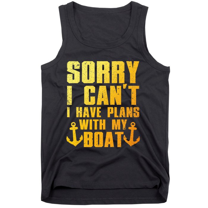 Cool Boat Captain For Pontoon Boat Owners Boating Tank Top