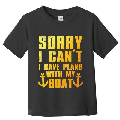 Cool Boat Captain For Pontoon Boat Owners Boating Toddler T-Shirt