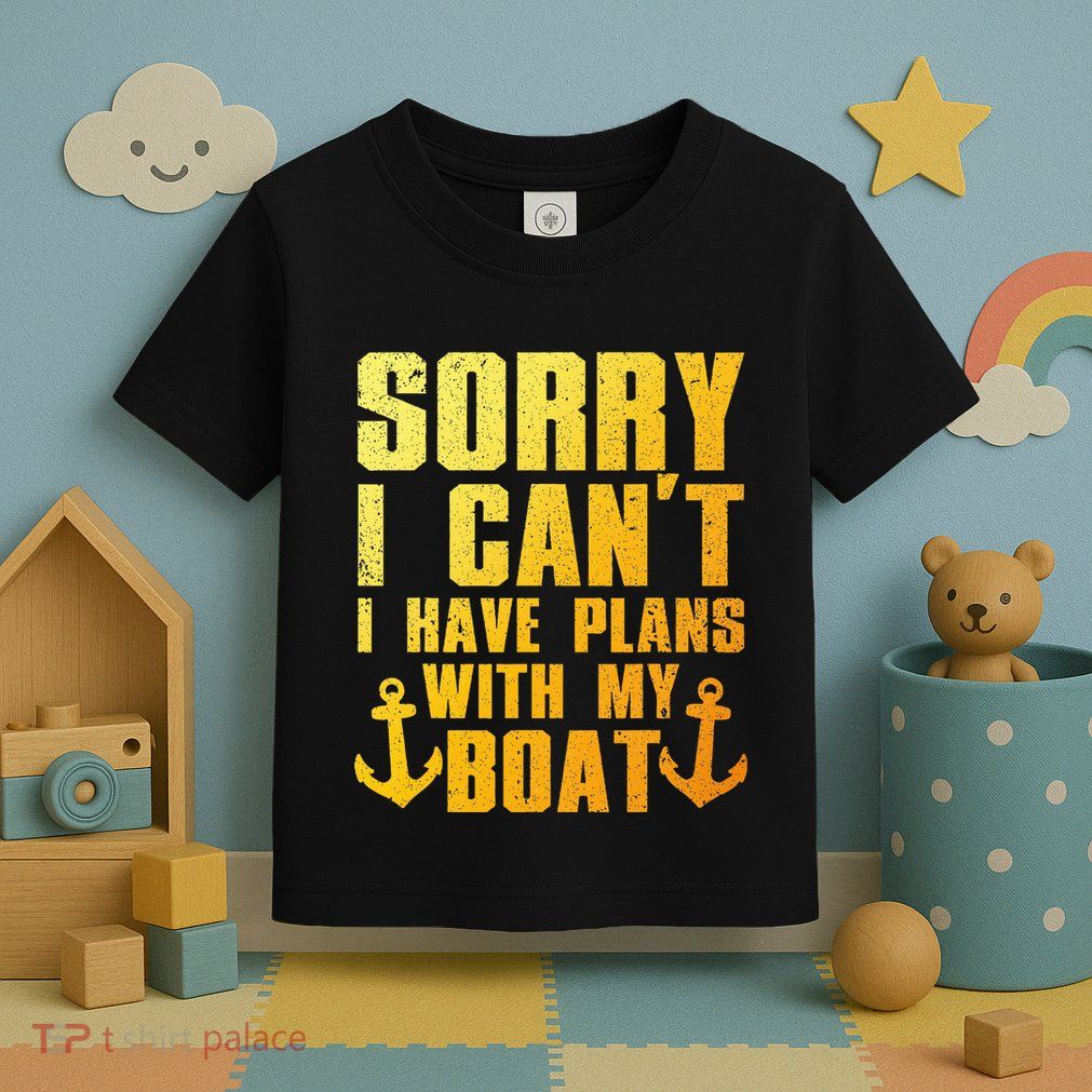 Cool Boat Captain For Pontoon Boat Owners Boating Toddler T-Shirt