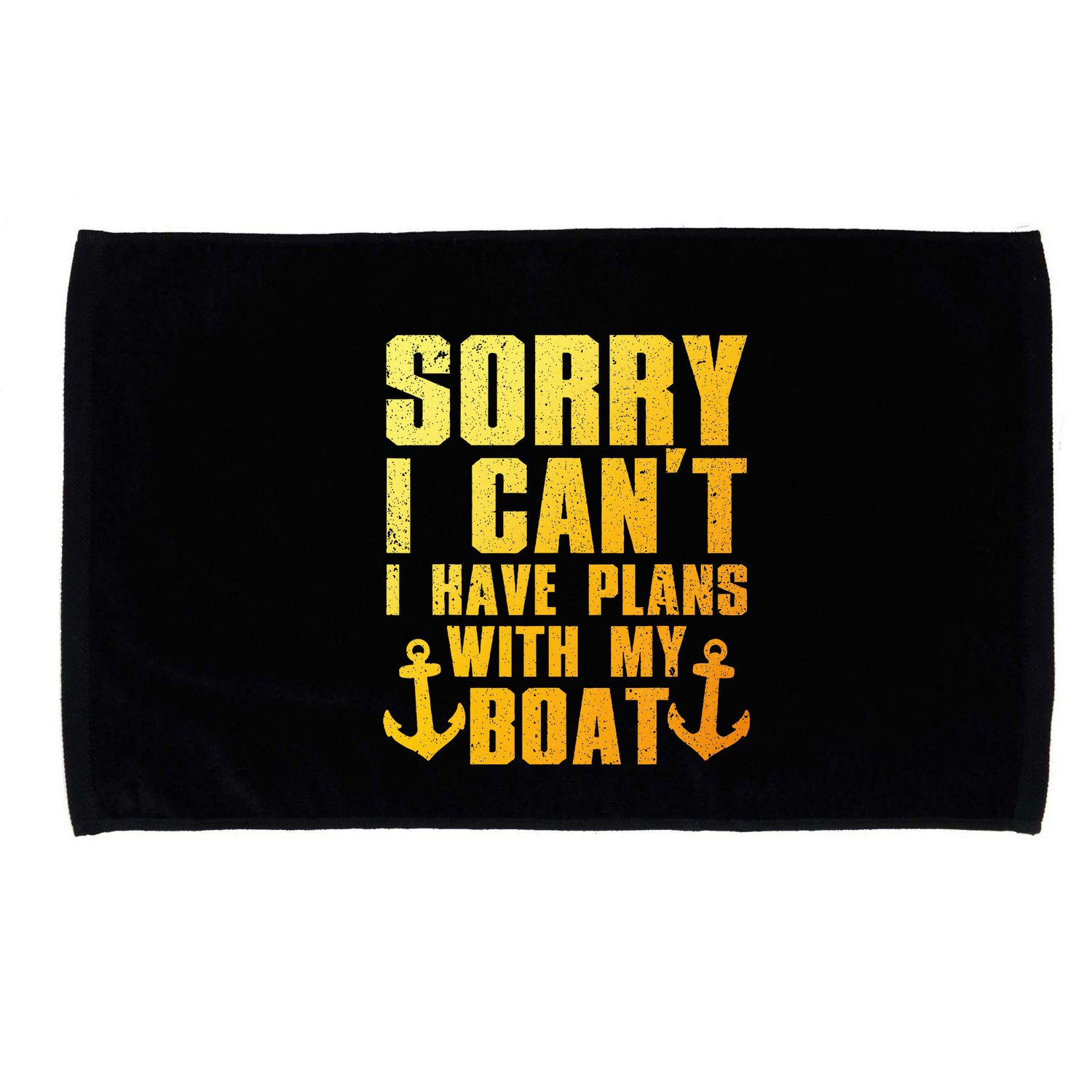 Cool Boat Captain For Pontoon Boat Owners Boating Microfiber Hand Towel