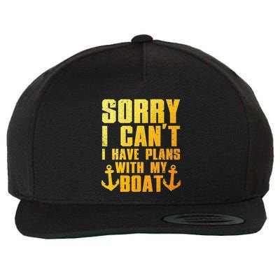 Cool Boat Captain For Pontoon Boat Owners Boating Wool Snapback Cap