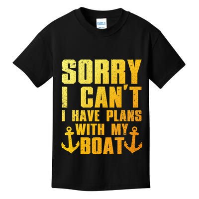 Cool Boat Captain For Pontoon Boat Owners Boating Kids T-Shirt