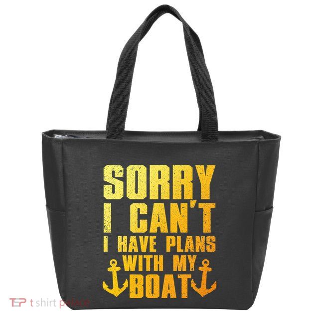 Cool Boat Captain For Pontoon Boat Owners Boating Zip Tote Bag