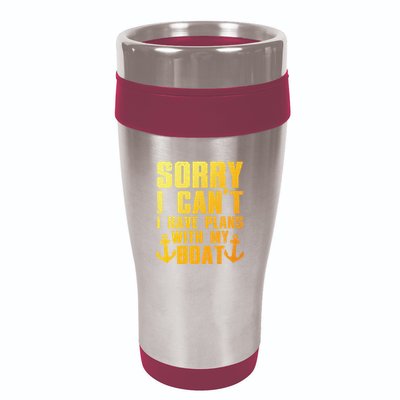 Cool Boat Captain For Pontoon Boat Owners Boating 16oz Travel Tumbler
