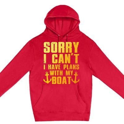 Cool Boat Captain For Pontoon Boat Owners Boating Premium Pullover Hoodie