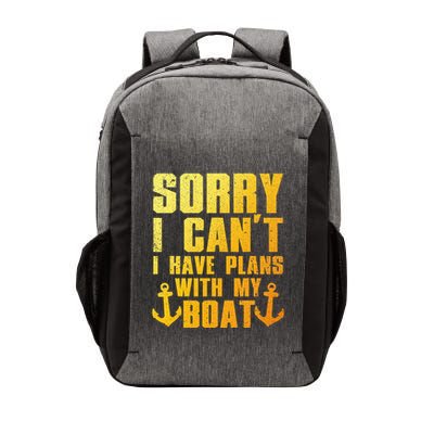 Cool Boat Captain For Pontoon Boat Owners Boating Vector Backpack