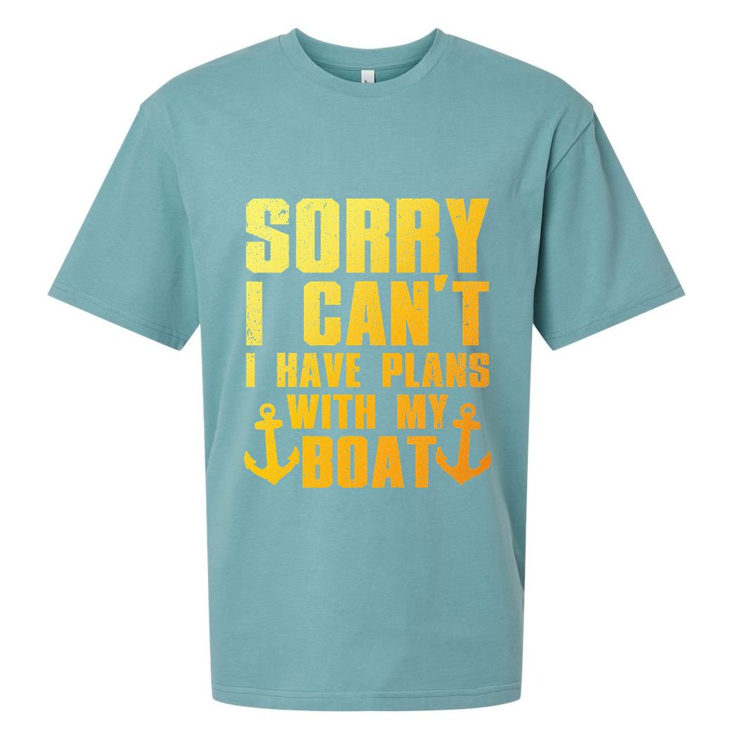 Cool Boat Captain For Pontoon Boat Owners Boating Sueded Cloud Jersey T-Shirt