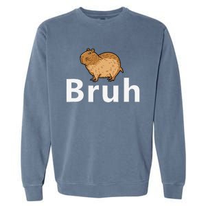 Capybara Bruh Garment-Dyed Sweatshirt