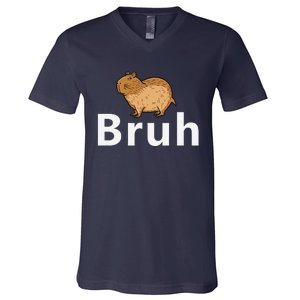 Capybara Bruh V-Neck T-Shirt