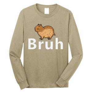 Capybara Bruh Long Sleeve Shirt