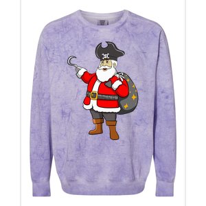 Caribbean Buccaneer Christmas Freebooter Boy Santa Pirate Colorblast Crewneck Sweatshirt