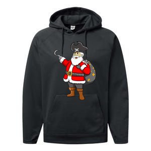 Caribbean Buccaneer Christmas Freebooter Boy Santa Pirate Performance Fleece Hoodie