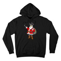 Caribbean Buccaneer Christmas Freebooter Boy Santa Pirate Hoodie