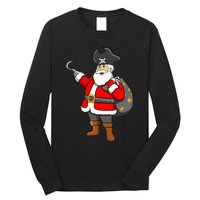 Caribbean Buccaneer Christmas Freebooter Boy Santa Pirate Long Sleeve Shirt