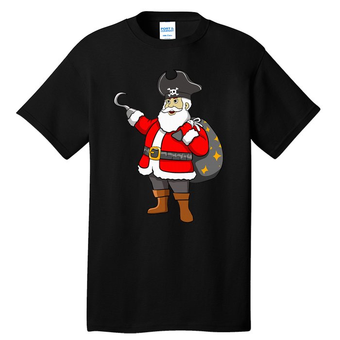 Caribbean Buccaneer Christmas Freebooter Boy Santa Pirate Tall T-Shirt