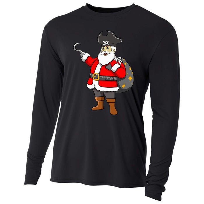 Caribbean Buccaneer Christmas Freebooter Boy Santa Pirate Cooling Performance Long Sleeve Crew