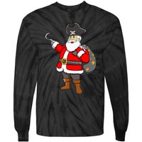 Caribbean Buccaneer Christmas Freebooter Boy Santa Pirate Tie-Dye Long Sleeve Shirt