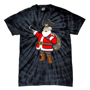 Caribbean Buccaneer Christmas Freebooter Boy Santa Pirate Tie-Dye T-Shirt