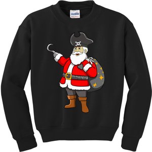 Caribbean Buccaneer Christmas Freebooter Boy Santa Pirate Kids Sweatshirt