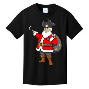 Caribbean Buccaneer Christmas Freebooter Boy Santa Pirate Kids T-Shirt