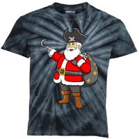 Caribbean Buccaneer Christmas Freebooter Boy Santa Pirate Kids Tie-Dye T-Shirt