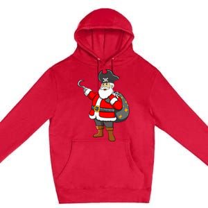 Caribbean Buccaneer Christmas Freebooter Boy Santa Pirate Premium Pullover Hoodie