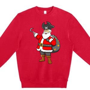 Caribbean Buccaneer Christmas Freebooter Boy Santa Pirate Premium Crewneck Sweatshirt