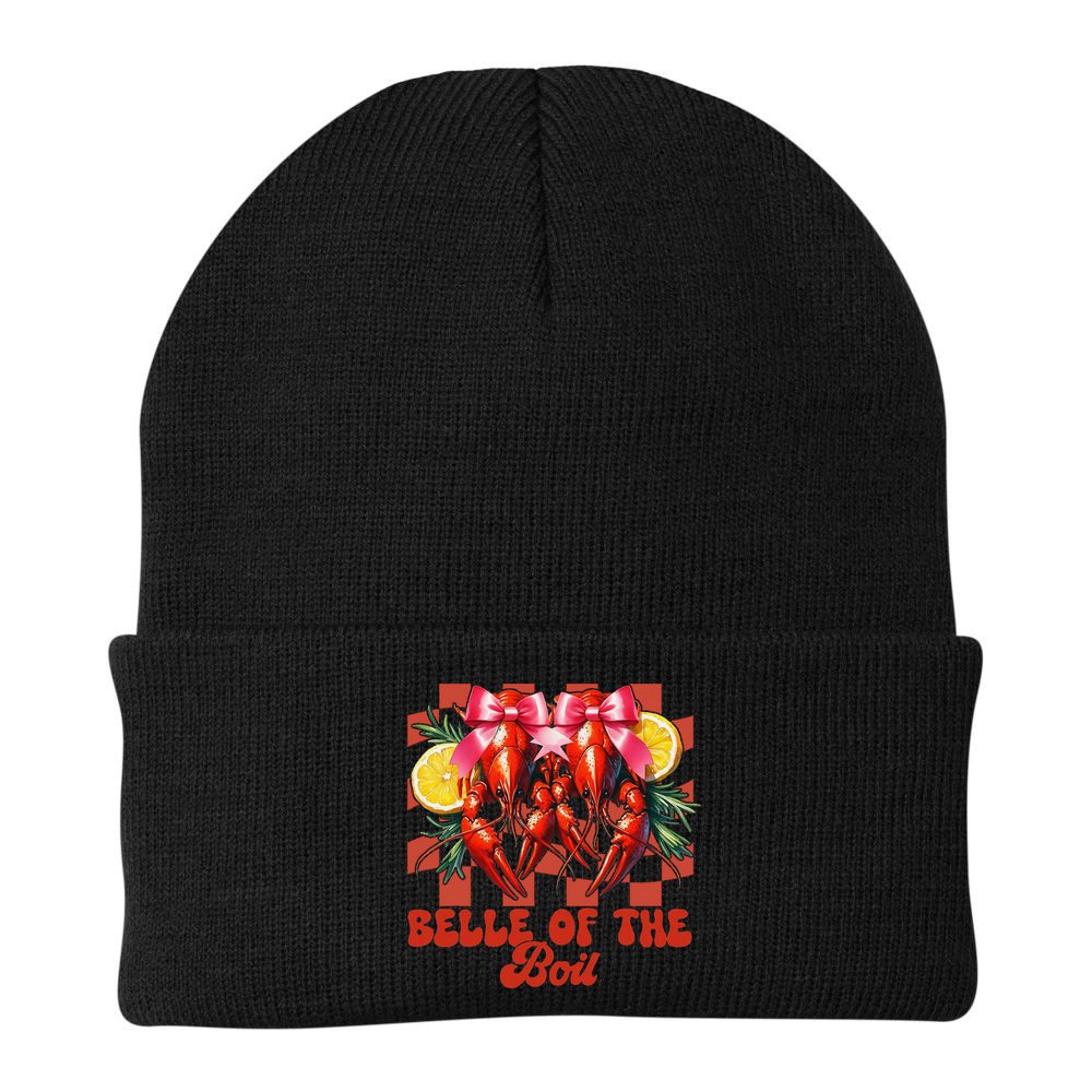 Crawfish Boil Coquette Bow Belle Of The Boil Cajun Seafood Beanie