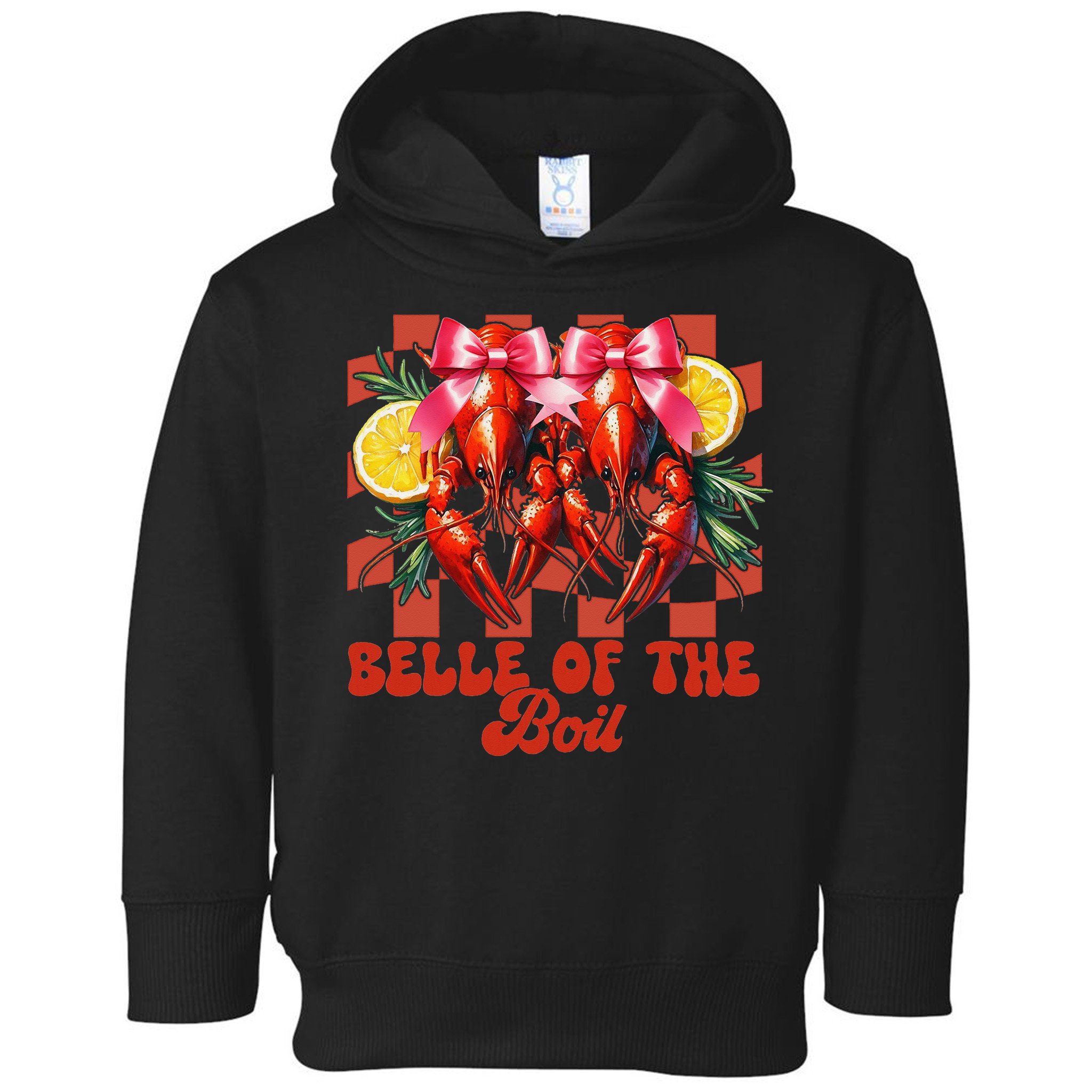 Crawfish Boil Coquette Bow Belle Of The Boil Cajun Seafood Toddler Hoodie