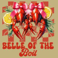 Crawfish Boil Coquette Bow Belle Of The Boil Cajun Seafood Cooling Performance Crew T-Shirt