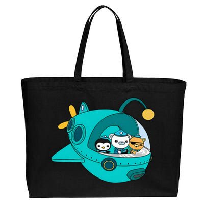 Captain Barnacles Costume Spacecraft Cotton Canvas Jumbo Tote